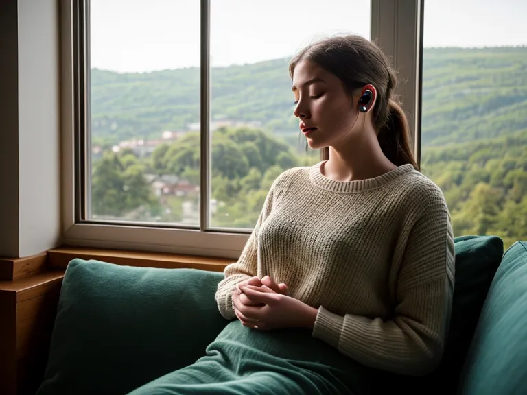 Rincón con cojines y letras de canciones para el canto en casa, un hobby solitario después del trabajo