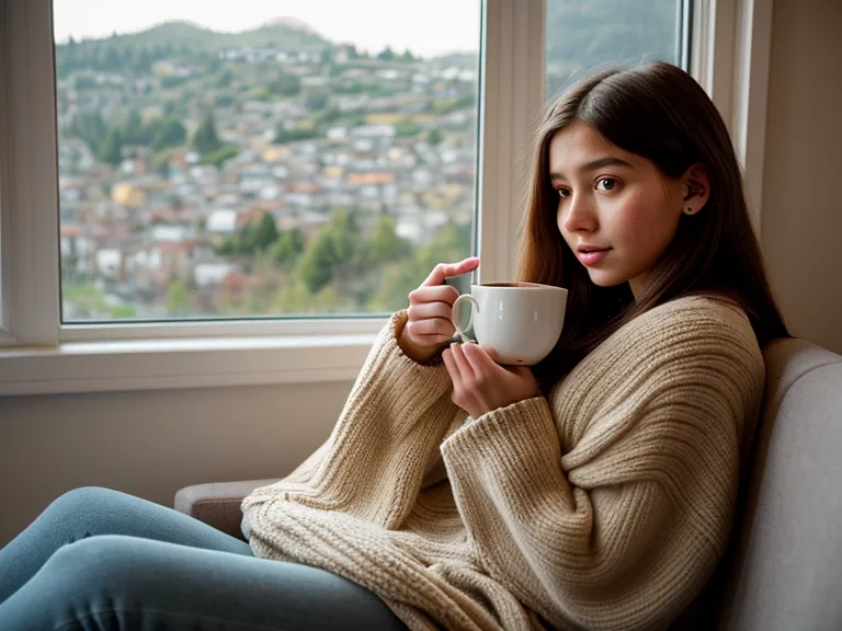 Celular grabando apoyado junto a una taza durante una sesión de canto en casa sin horario fijo