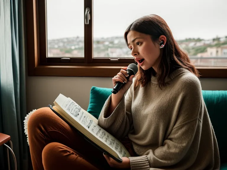 Cantar en casa durante la rutina diaria de tareas domésticas en un departamento de Valparaíso
