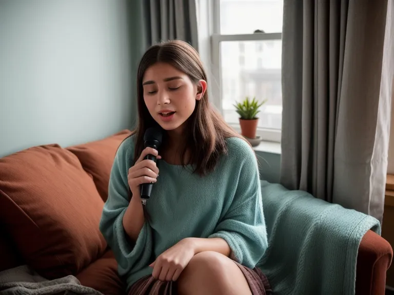 Cantar en casa de noche: la nota difícil que finalmente salió entera después de meses de práctica