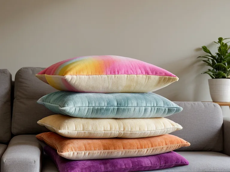 Primer plano de almohadones apilados junto a un celular, parte del rincón de canto en casa para amortiguar el sonido
